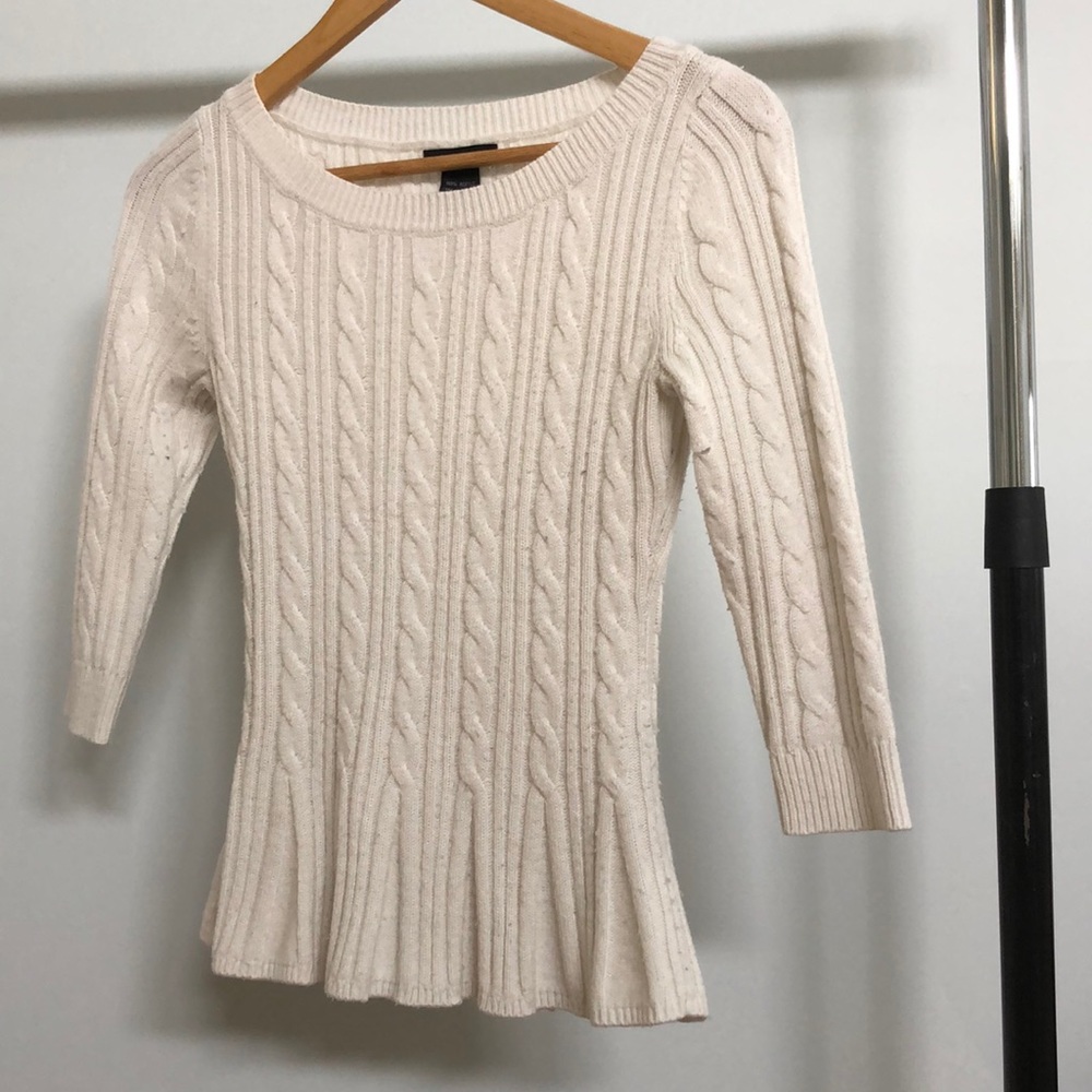 Two New York & Company 3/4 sleeve sweater and blouse